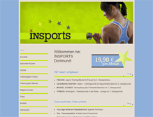 Tablet Screenshot of insports-dortmund.de